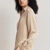 Ellie Satin Shirt Stone 1 Ellie Satin Shirt Stone -Ghost Fashion Store Q06G007A N04 28069 650px 964px