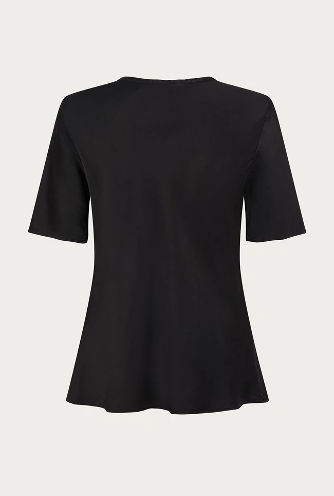 Ivy Satin Top Black 8 Ivy Satin Top Black - Image 6