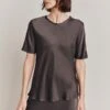 Ivy Satin Top Dark Charcoal -Ghost Fashion Store Q06G008A B21 28617 650px 964px