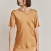 Ivy Satin Top Tobacco Brown -Ghost Fashion Store Q06G008A D33 28629 650px 964px