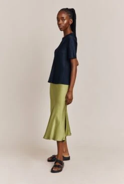 Ivy Satin Top Navy -Ghost Fashion Store Q06G008A K10 26635 650px 964px