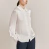 Lily Satin Blouse Ivory -Ghost Fashion Store Q06G009 M12 27471 650px 964px
