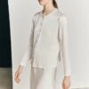 Efie Satin Long Sleeve Blouse Ivory 1 Efie Satin Long Sleeve Blouse Ivory -Ghost Fashion Store Q06G010 M12 27001 650px 964px
