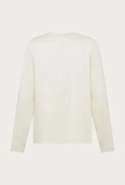 Efie Satin Long Sleeve Blouse Ivory 15 Efie Satin Long Sleeve Blouse Ivory -Ghost Fashion Store Q06G010 M12 27246 650px 964px
