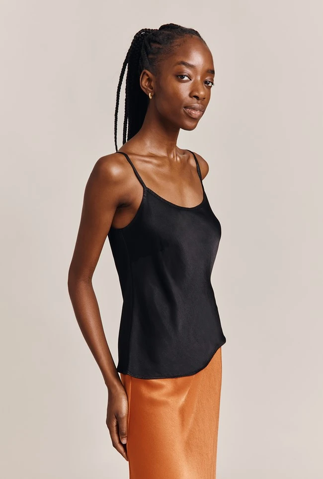 Jana Satin Cami Top Black 3 Jana Satin Cami Top Black