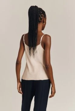 Jana Satin Cami Top Stone -Ghost Fashion Store Q06G011 N04 26701 650px 964px