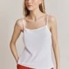 Holly Crepe Cami Top White