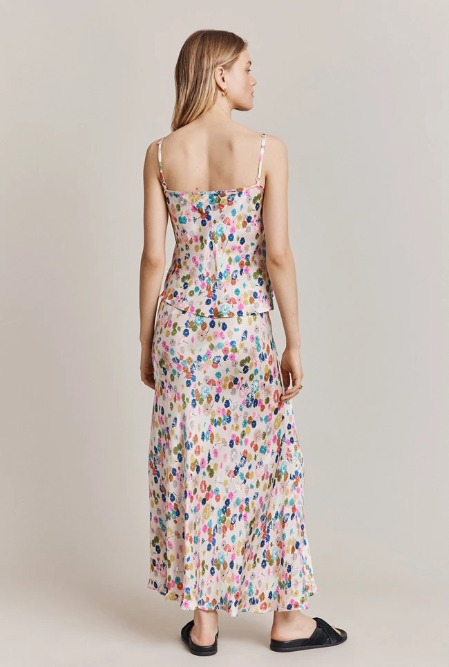 Grace Satin Cami Top Pink Umbrella Petals 7 Grace Satin Cami Top Pink Umbrella Petals - Image 5