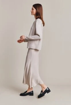 Alena Crepe Blouse Beige Pearly -Ghost Fashion Store Q07G001 N01 28520 650px 964px