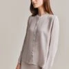 Alena Crepe Blouse Beige Pearly 1 Alena Crepe Blouse Beige Pearly -Ghost Fashion Store Q07G001 N01 28522 650px 964px