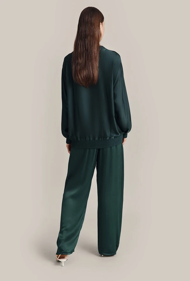 Grace Satin Sweatshirt Cedar 6 Grace Satin Sweatshirt Cedar - Image 4