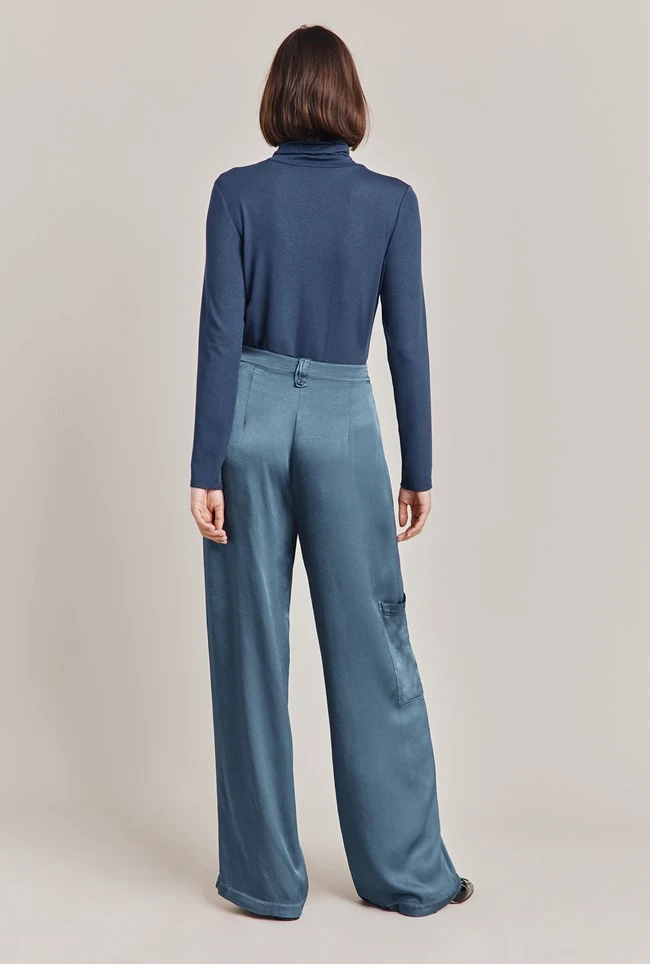 Fern Roll Neck Top Navy 6 Fern Roll Neck Top Navy - Image 4