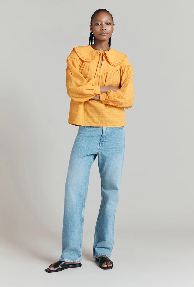 Daisy Jacquard Cotton Blouse 4 Daisy Jacquard Cotton Blouse - Image 2