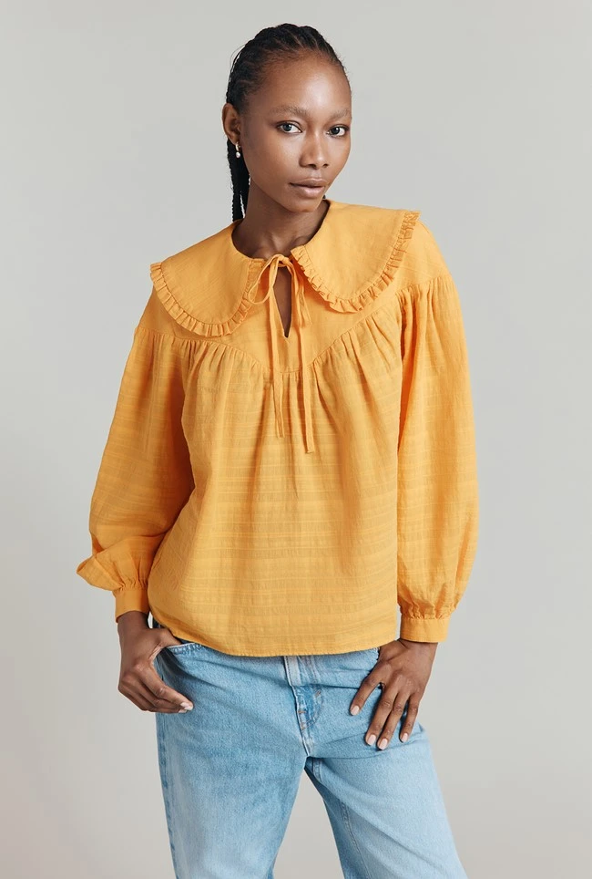 Daisy Jacquard Cotton Blouse 3 Daisy Jacquard Cotton Blouse