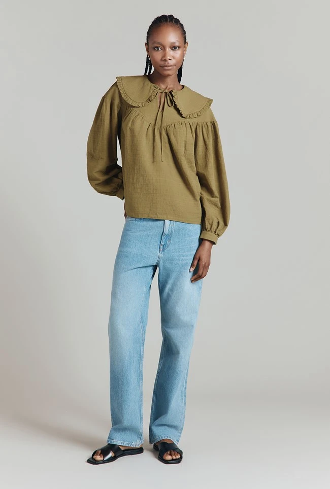 Daisy Jacquard Cotton Shirt 6 Daisy Jacquard Cotton Shirt - Image 4