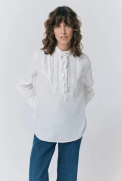 Ellery Broderie Anglaise Cotton Blouse -Ghost Fashion Store Q09G003 N58 33163 650px 964px