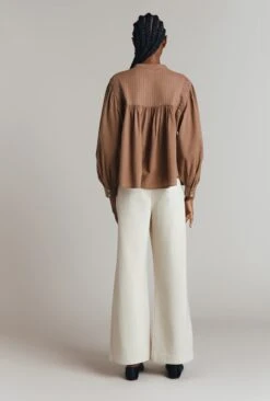 Greta Cotton Jacquard Blouse 9 Greta Cotton Jacquard Blouse -Ghost Fashion Store Q09G004 N60 31836 650px 964px