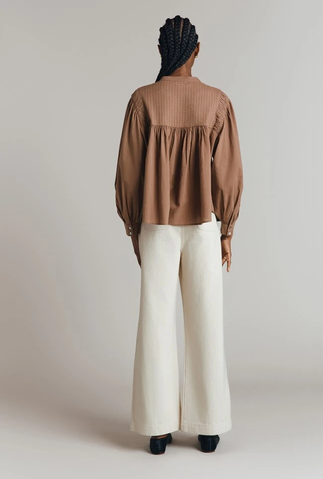 Greta Cotton Jacquard Blouse 6 Greta Cotton Jacquard Blouse - Image 4