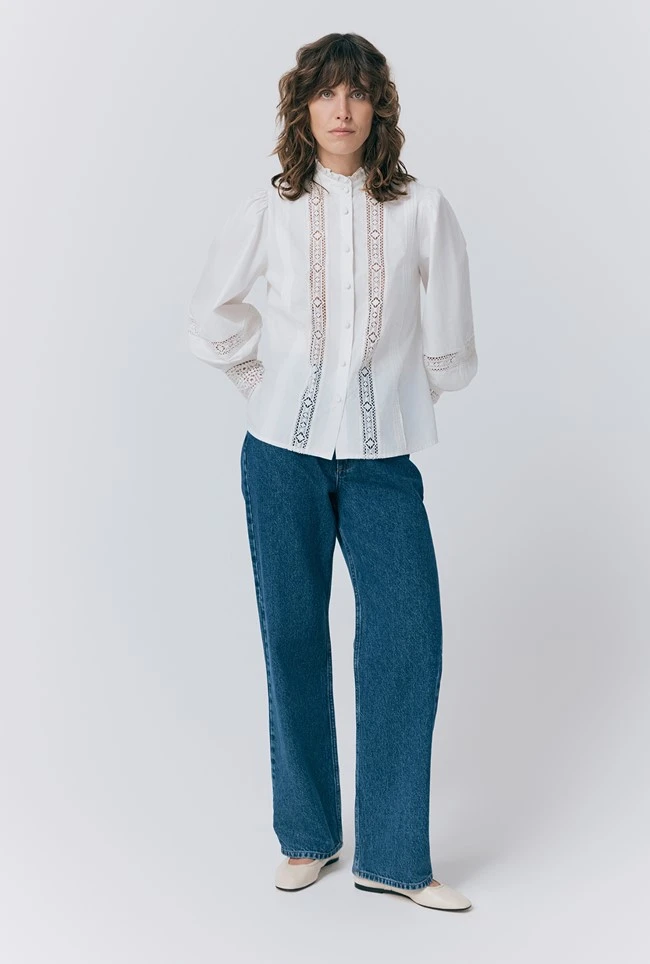 Kady Lace Trim Cotton Blouse 4 Kady Lace Trim Cotton Blouse - Image 2