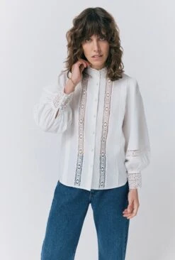 Kady Lace Trim Cotton Blouse 8 Kady Lace Trim Cotton Blouse -Ghost Fashion Store Q09G012 C01 33231 650px 964px