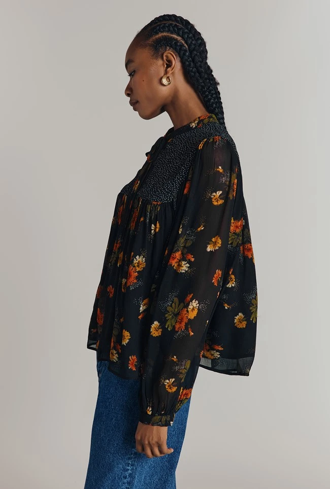 Jennifer Georgette Mixed Floral Blouse 5 Jennifer Georgette Mixed Floral Blouse - Image 3