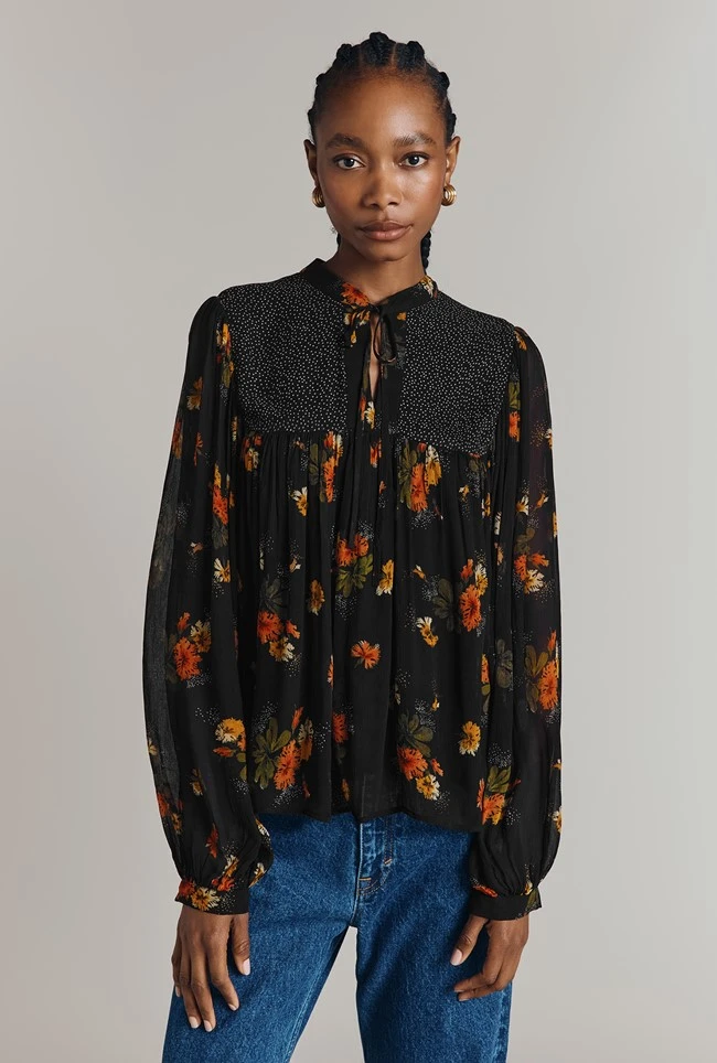 Jennifer Georgette Mixed Floral Blouse 3 Jennifer Georgette Mixed Floral Blouse