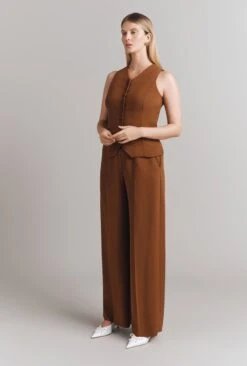 Bonnie Crepe Waistcoat 9 Bonnie Crepe Waistcoat -Ghost Fashion Store Q09G018 D18 32527 650px 964px