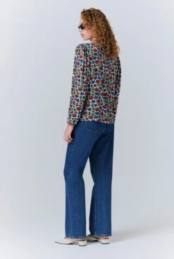 Lydie Crepe Floral Button Up Blouse -Ghost Fashion Store Q10G011 Z73 33409 650px 964px