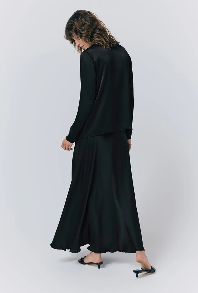 Efie Satin Button Through Blouse 7 Efie Satin Button Through Blouse - Image 5