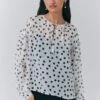 Karina Polka Dot Long Sleeve Blouse 2 Karina Polka Dot Long Sleeve Blouse -Ghost Fashion Store Q10G016 Z08 33742 650px 964px