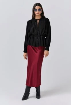 Amber Crepe Tie Neck Blouse 8 Amber Crepe Tie Neck Blouse -Ghost Fashion Store Q11G004 A01 33858 650px 964px