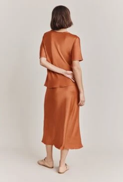 Luna Satin Slip Skirt Auburn 9 Luna Satin Slip Skirt Auburn -Ghost Fashion Store S05G002A F24 28609 650px 964px