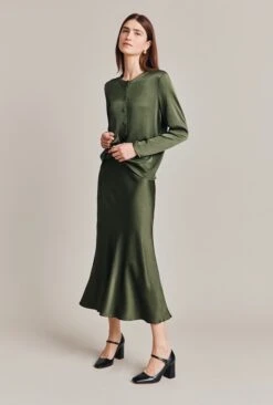 Luna Satin Slip Skirt Thyme 10 Luna Satin Slip Skirt Thyme -Ghost Fashion Store S05G002A J96 28592 650px 964px