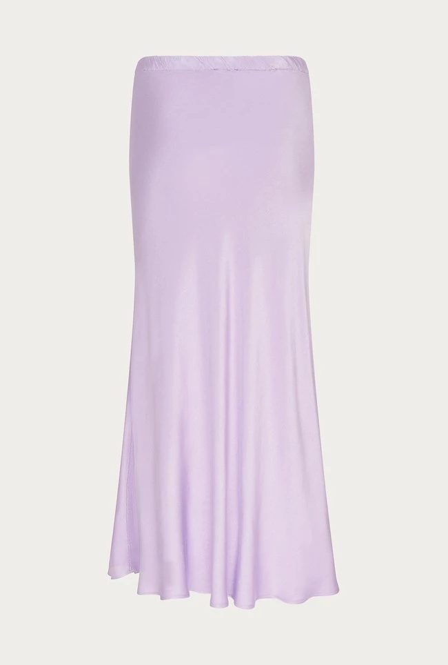Luna Satin Slip Skirt Lilac 8 Luna Satin Slip Skirt Lilac - Image 6