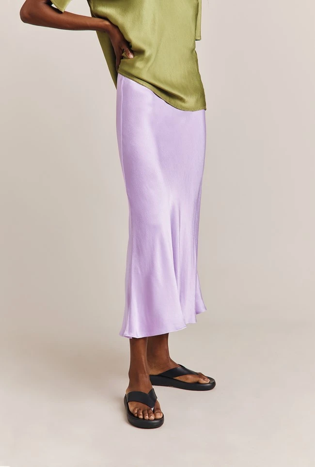 Luna Satin Slip Skirt Lilac 3 Luna Satin Slip Skirt Lilac