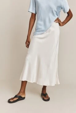 Luna Satin Slip Skirt Ivory 16 Luna Satin Slip Skirt Ivory -Ghost Fashion Store S05G002A M12 26707 650px 964px