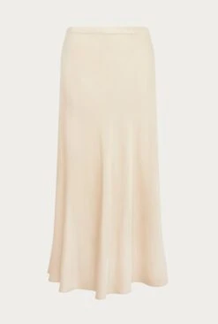 Luna Satin Slip Skirt Stone -Ghost Fashion Store S05G002A N04 26738 650px 964px