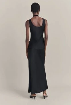 Emma Satin Midi Skirt Black 13 Emma Satin Midi Skirt Black -Ghost Fashion Store S06G004 A01 29873 650px 964px