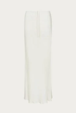 Emma Satin Midi Skirt Ivory -Ghost Fashion Store S06G004 M12 27662 650px 964px