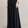 Adrianna Satin Maxi Skirt Black -Ghost Fashion Store S06G008 A01 28500 650px 964px