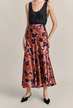 Mariana Midi Skirt Rust Ikat Print 9 Mariana Midi Skirt Rust Ikat Print -Ghost Fashion Store S07G008 Z74 29500 650px 964px