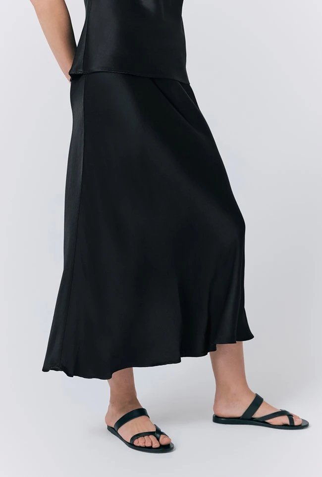 Luna Satin Slip Skirt 4 Luna Satin Slip Skirt - Image 2