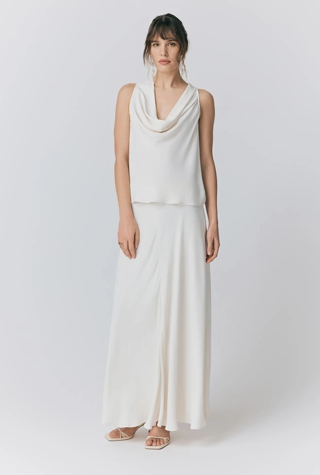 Adrianna Crepe Maxi Skirt 4 Adrianna Crepe Maxi Skirt - Image 2