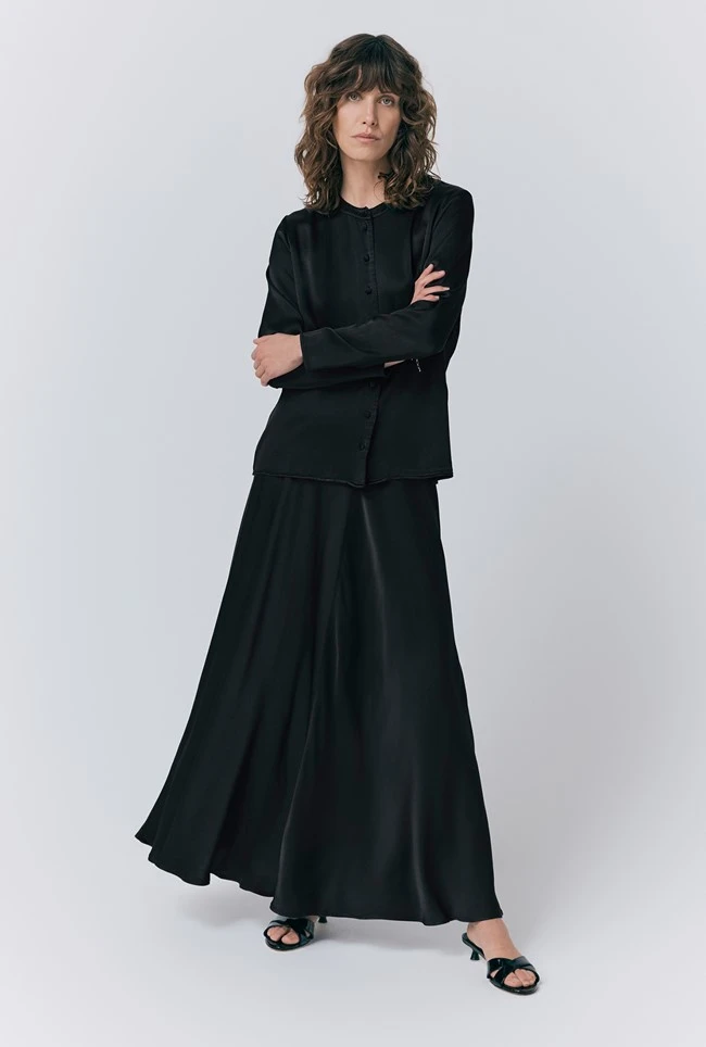 Colette Satin Maxi Skirt 6 Colette Satin Maxi Skirt - Image 4