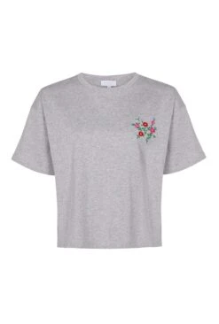 Mia T-Shirt Grey Embroidered -Ghost Fashion Store T02G005 Z45 21881 650px 964px