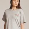 Mia T-Shirt Grey Embroidered 2 Mia T-Shirt Grey Embroidered -Ghost Fashion Store T02G005 Z45 22108 650px 964px