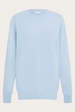 Organic Longline Sweatshirt Pale Blue 14 Organic Longline Sweatshirt Pale Blue -Ghost Fashion Store V02G007 K80 22754 650px 964px