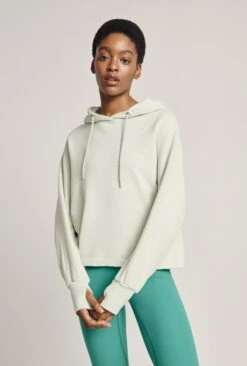 Cropped Organic Hoodie Mint Green 12 Cropped Organic Hoodie Mint Green -Ghost Fashion Store V02G012 J28 22856 650px 964px