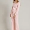 Wide Leg Velour Pant Pink 1 Wide Leg Velour Pant Pink -Ghost Fashion Store V02G021 H44 24632 650px 964px