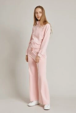 Wide Leg Velour Pant Pink